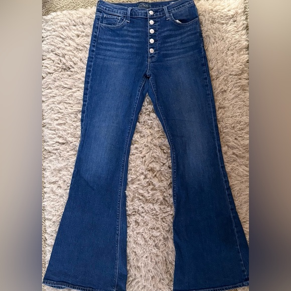 Lucky Brand Denim - Lucky Brand Dark Blue High-Rise Flare Jeans